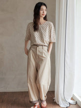 FRIFUL Women's Loose Solid Color Casual Pants For Spring And Summer